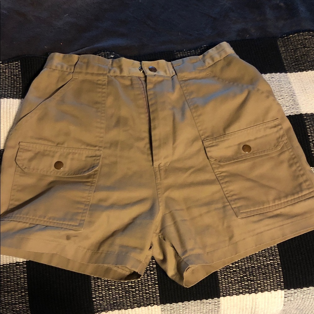 Vtg Woolrich Woman safari  high waist shorts